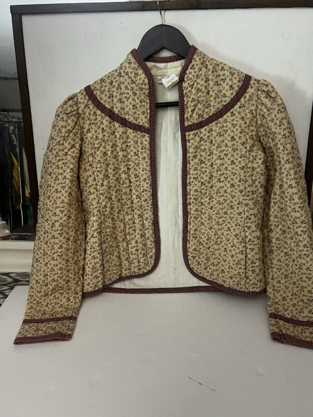 Gunne Sax Jessica Gunnies Floral Cottage Prairie Jacket Size Medium     O